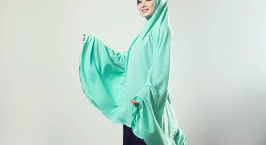 Jilbab syari wolfis pet busa tebal