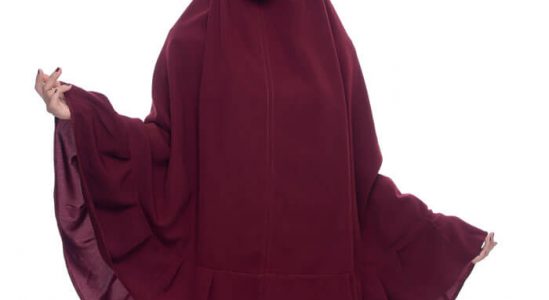 Jilbab tali ukuran jumbo bahan wolfis