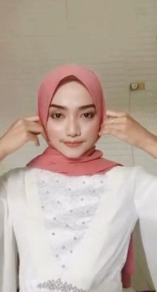 Tutorial hijab pashmina tali