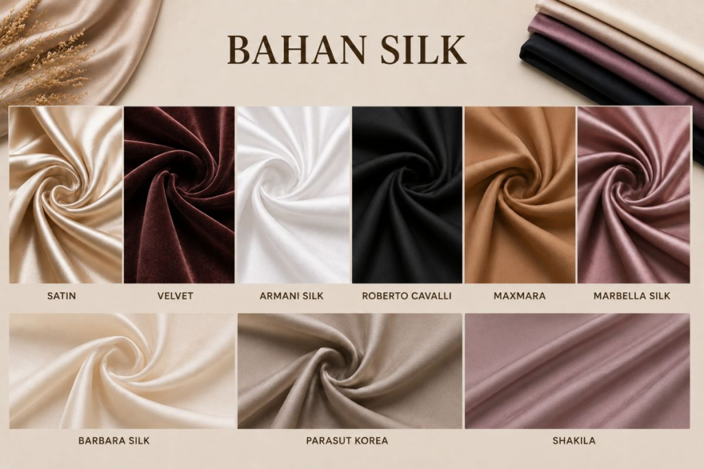 Bahan hijab silk