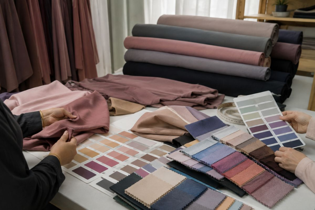 Pilihan Bahan Hijab untuk Produksi Custom