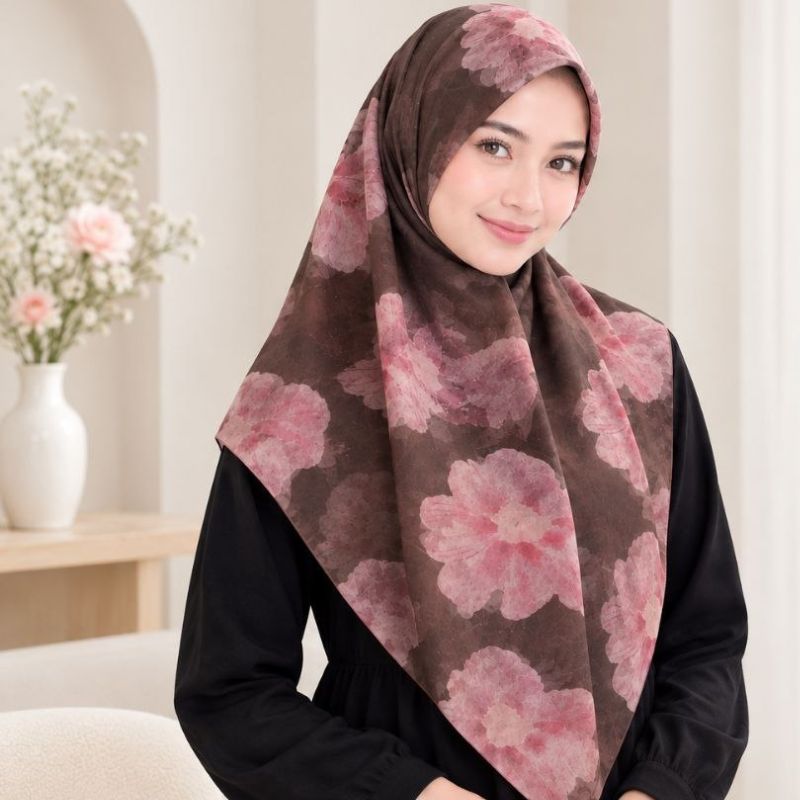 Hijab Segiempat Printing Paris Jepang