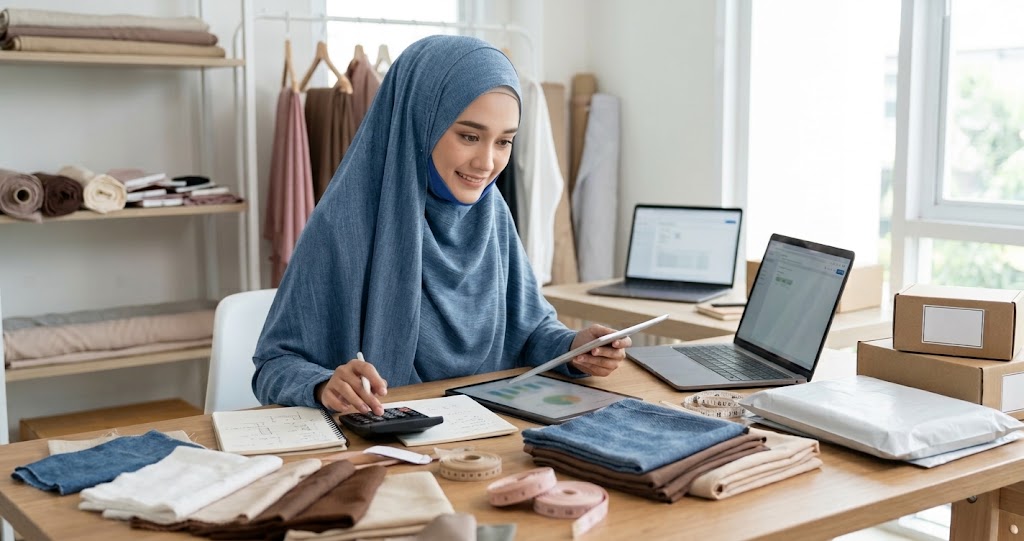 Modal bikin brand hijab syari